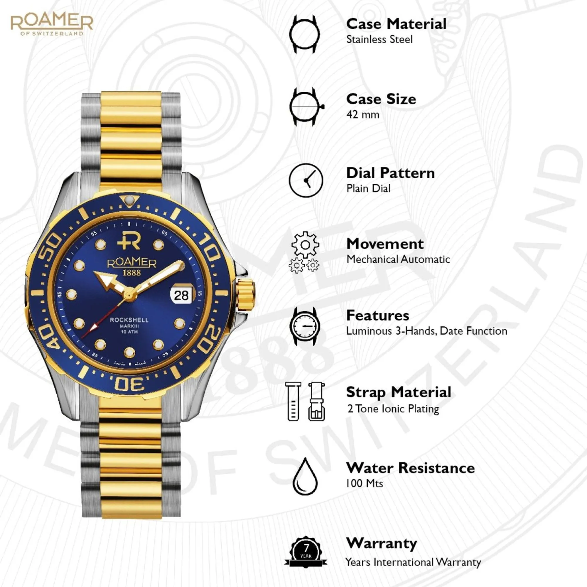 Men Analog Stainless Steel Automatic Watch 220633 47 45 20