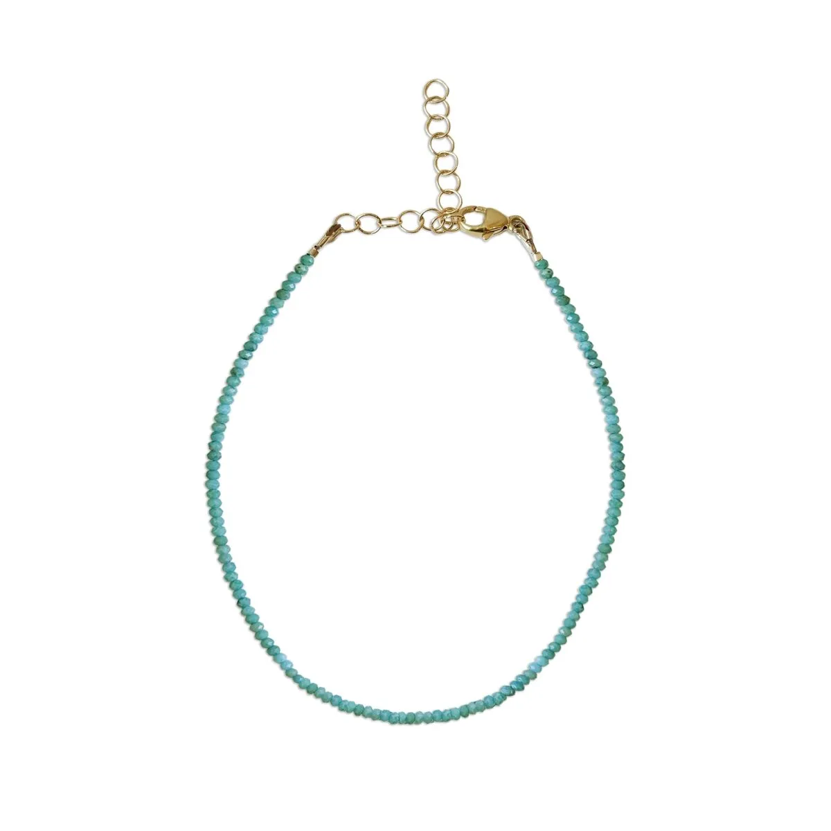 Mini Amazonite Gemstone Bracelet, Tiny Gemstone Bracelet
