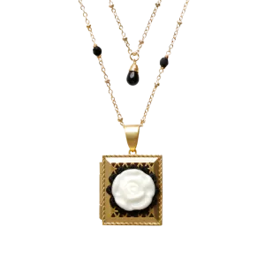 Moonlight Rose Locket Necklace