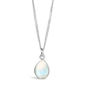Moonstone Charm Necklace | Silver | June