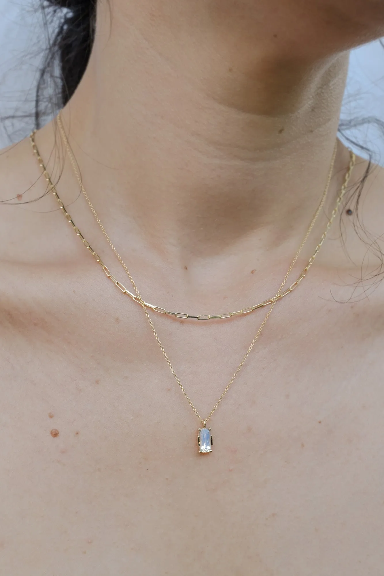 Moonstone Geometric Pendant