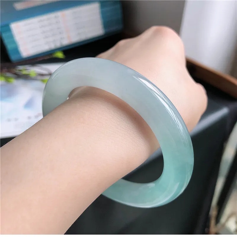 Natural Jade Bangle Jadeite Bangle Internal Diameter 57.6mm A4030507