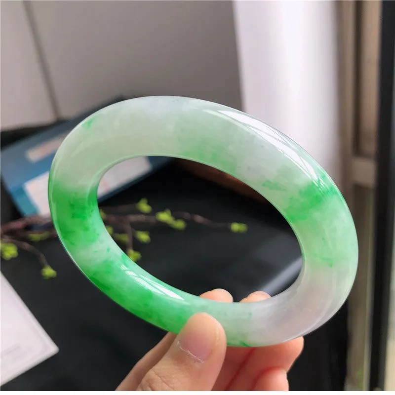 Natural Jade Bangle Jadeite Bangle Internal Diameter 58.3mm W5032326