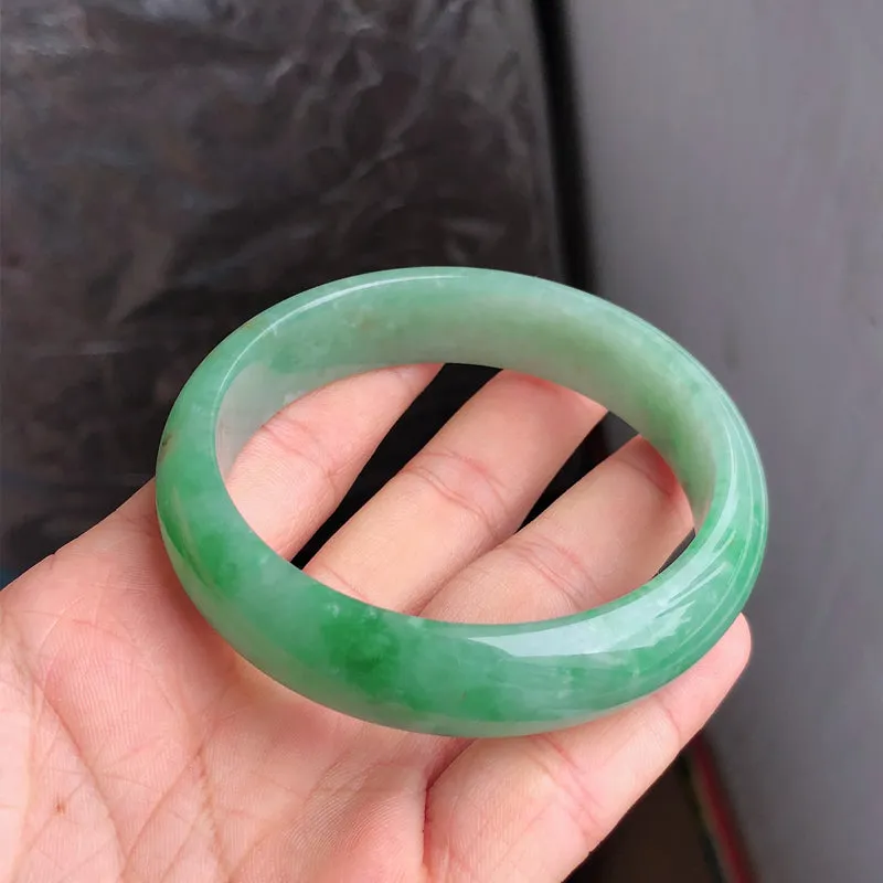 Natural Jade Bangle Jadeite Bangle Internal Diameter 59.3mm NBE084