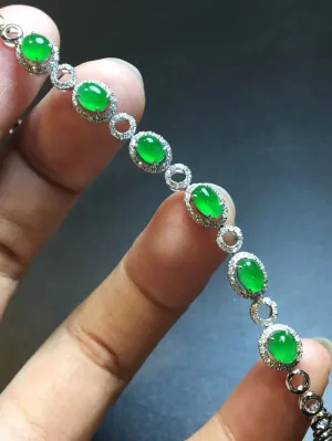 Natural Jade Bracelet Jadeite Bracelet NBT84