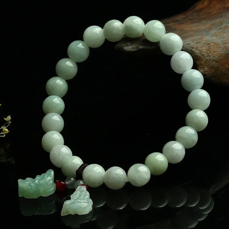 Natural Jade Bracelet Jadeite PiXiu Bracelet WB19