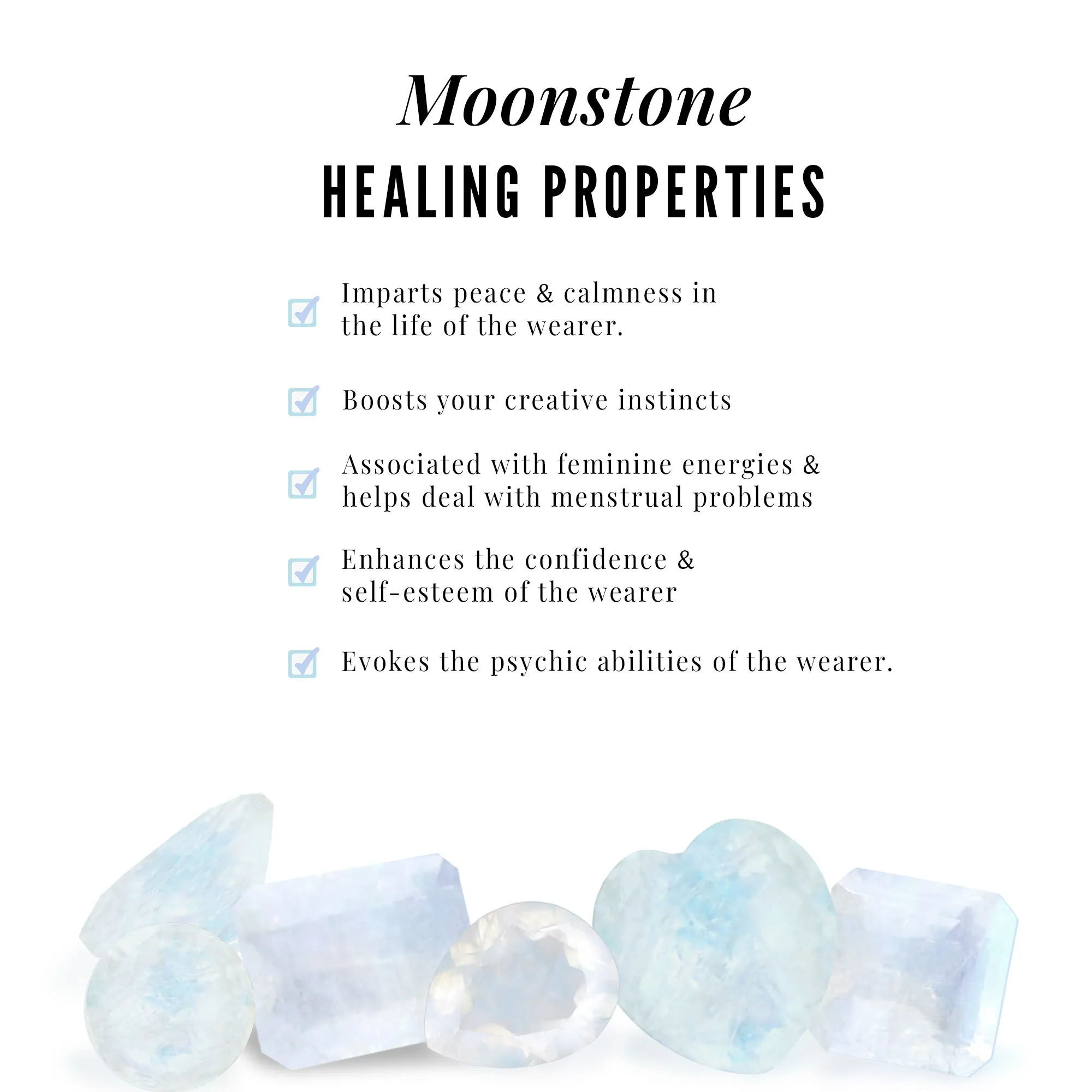 Pear Shaped Moonstone Solitaire Pendant Necklace