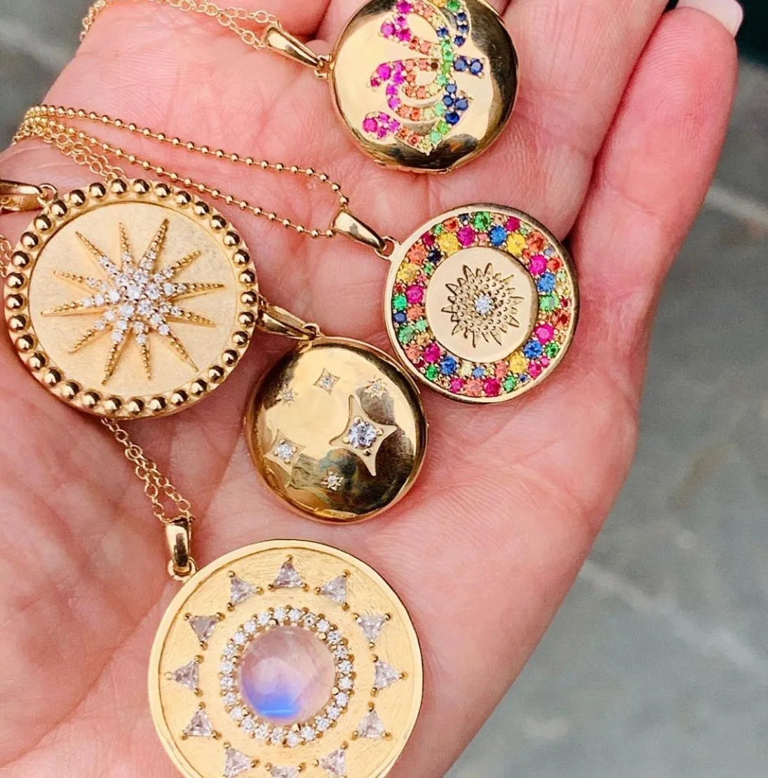 Rainbow Sapphire Love Locket