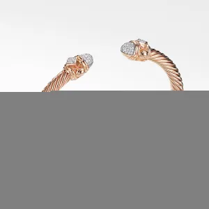 Renaissance Bracelet with Diamonds in 18K Rose Gold, 5mm