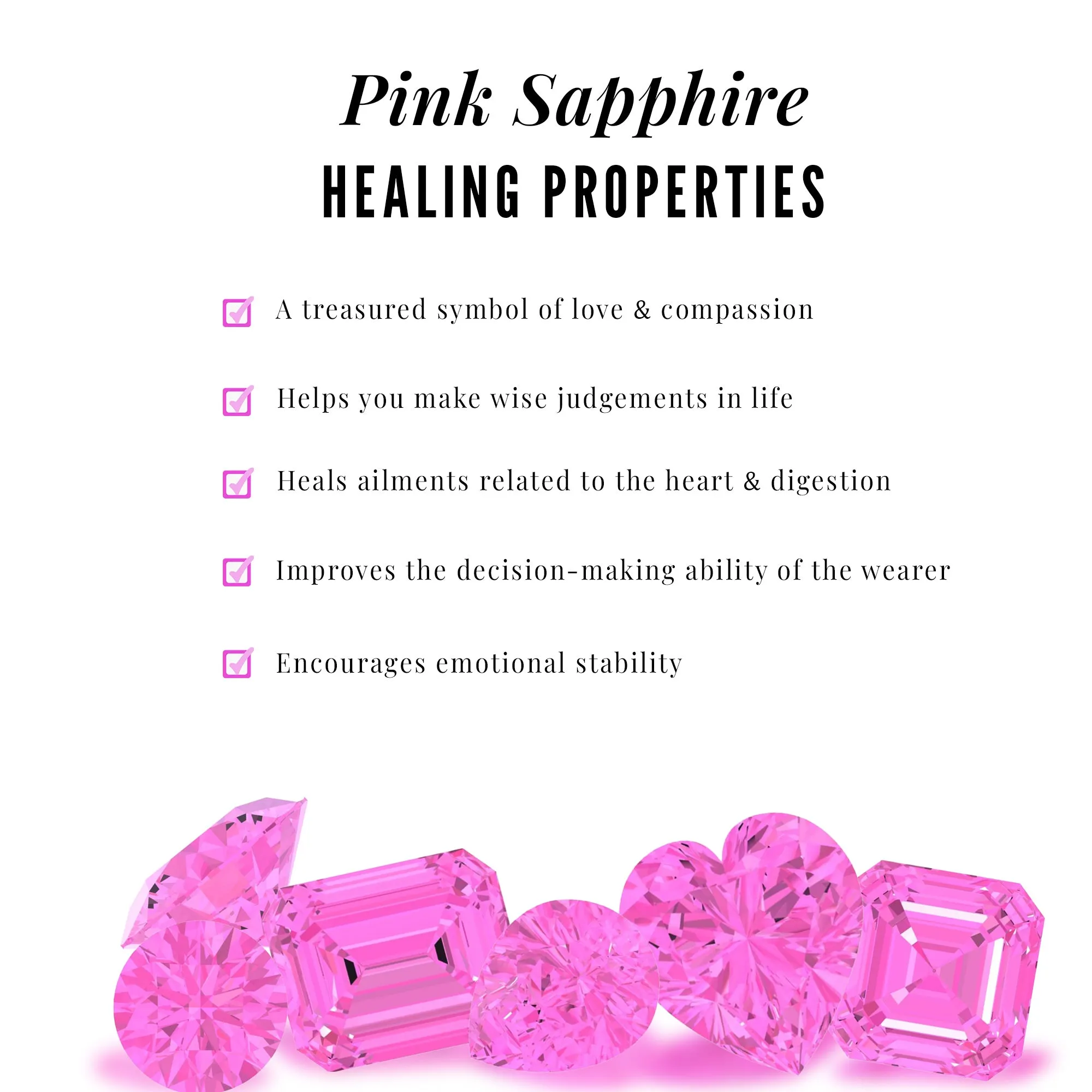 Round Pink Sapphire Station Chain Bracelet