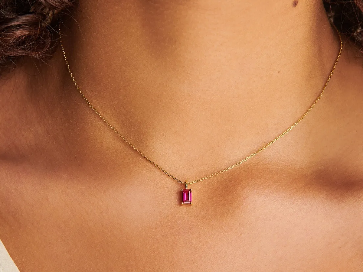 Ruby Necklace Charm