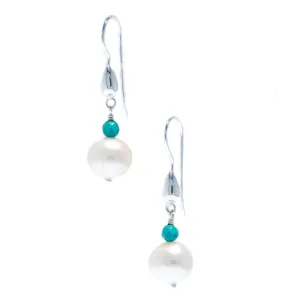 Sea Dreams Pearl Earrings Turquoise