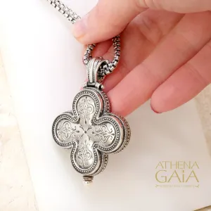 Silver Clover Locket