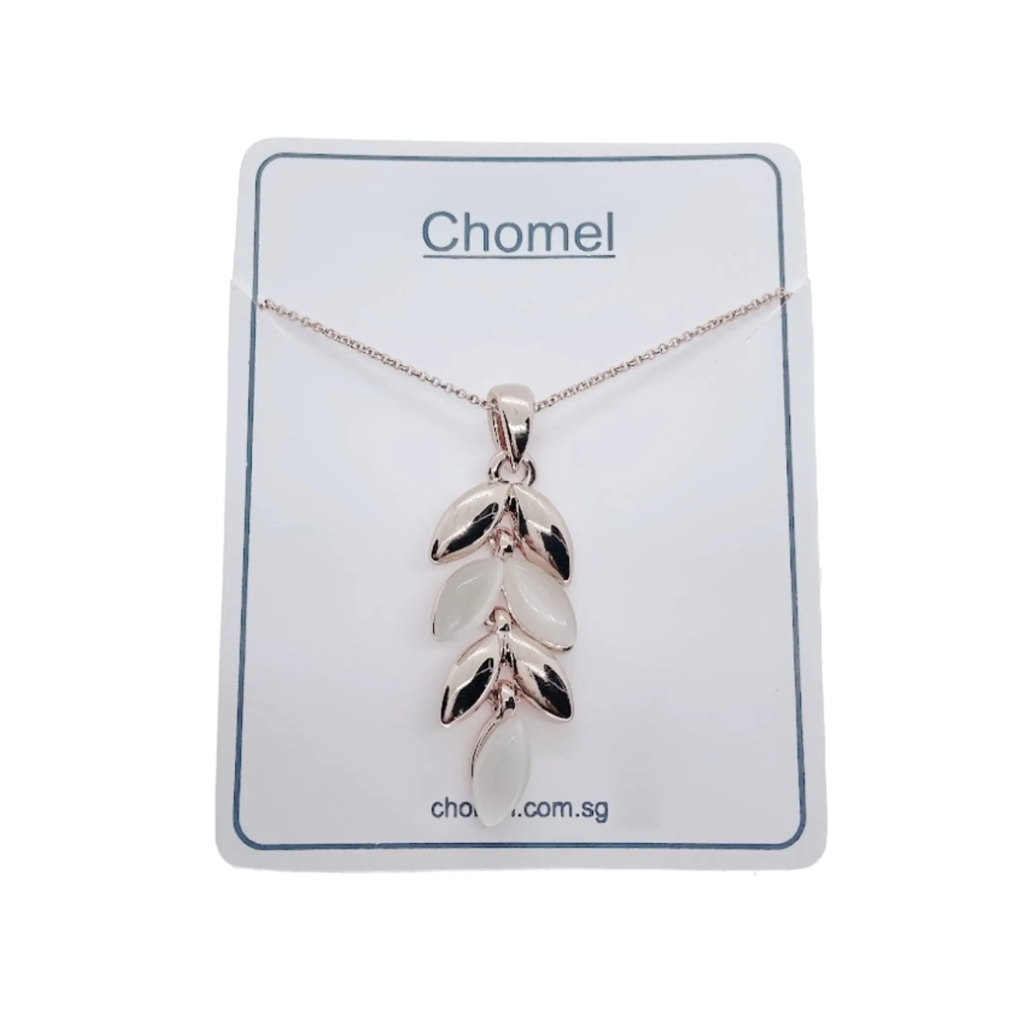 Simulated Moonstone Pendant Necklace