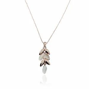 Simulated Moonstone Pendant Necklace