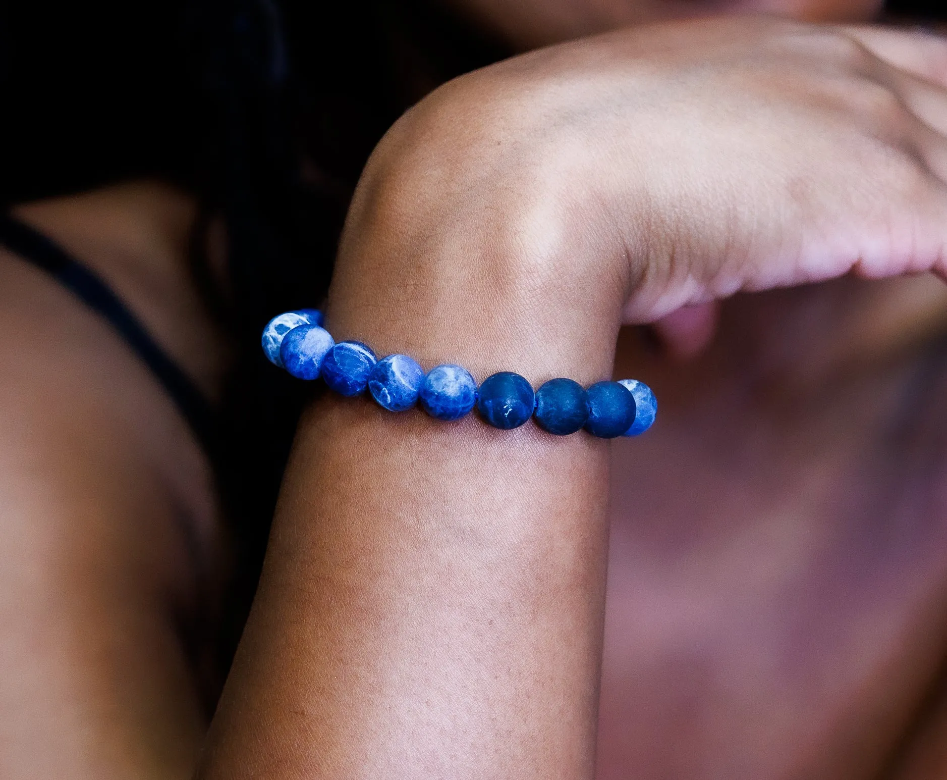 Sodalite Matte Natural Gemstone Bracelet