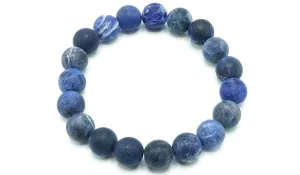 Sodalite Matte Natural Gemstone Bracelet