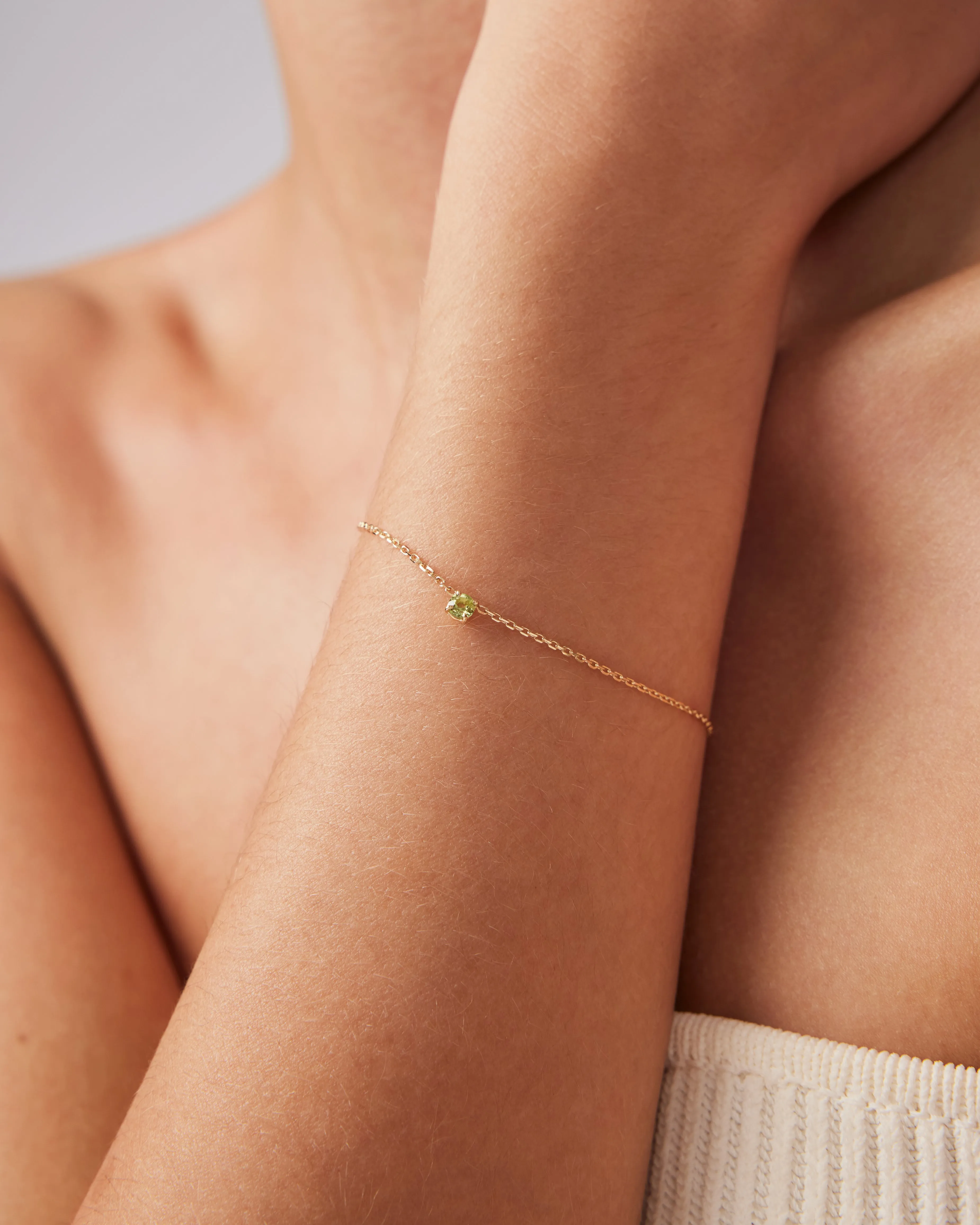The Peridot Birthstone Bracelet