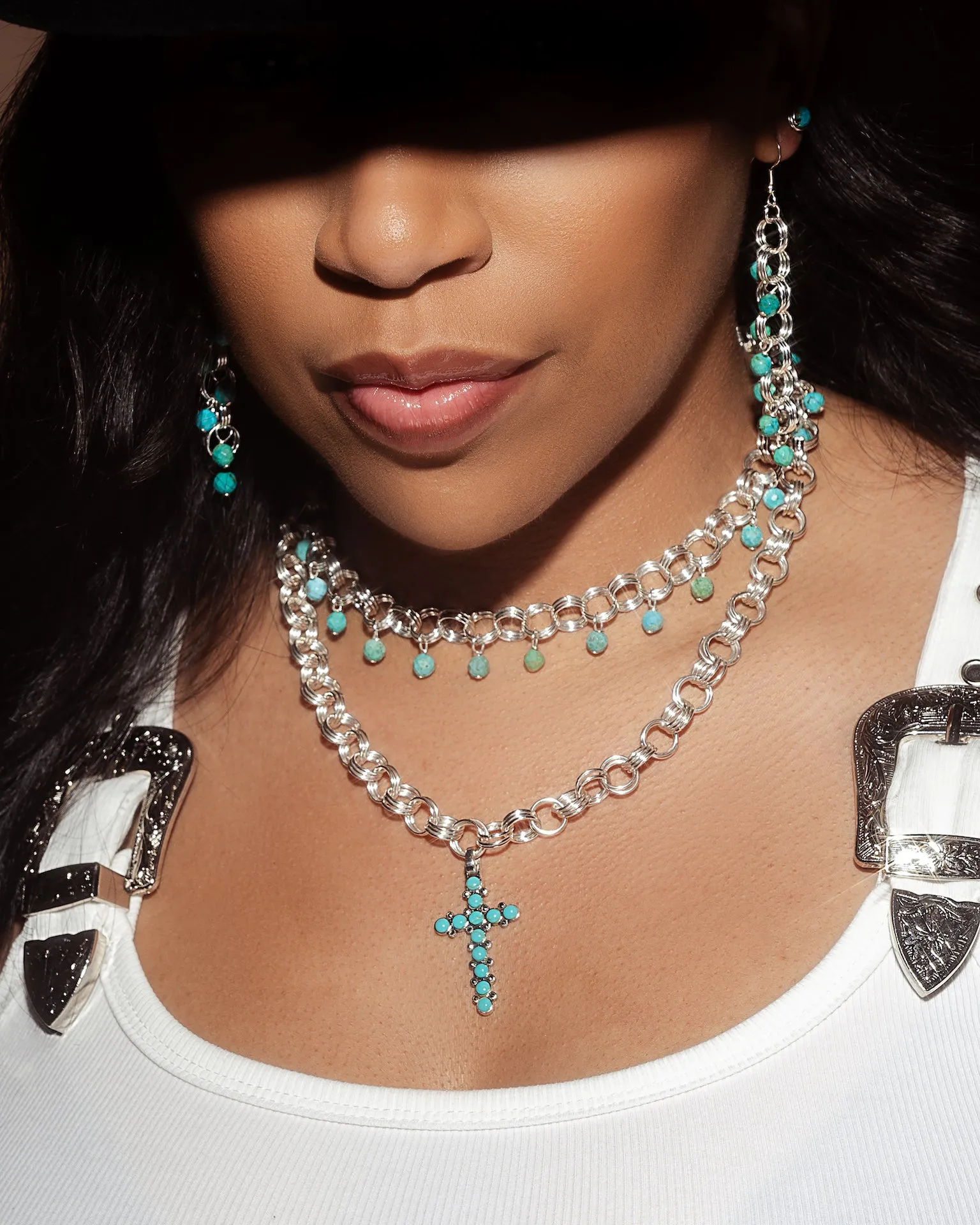 The Renee Earrings in Turquoise