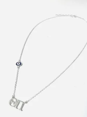 Theta Pi with Mati Necklace