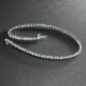Three Carat Diamond Line Bracelet