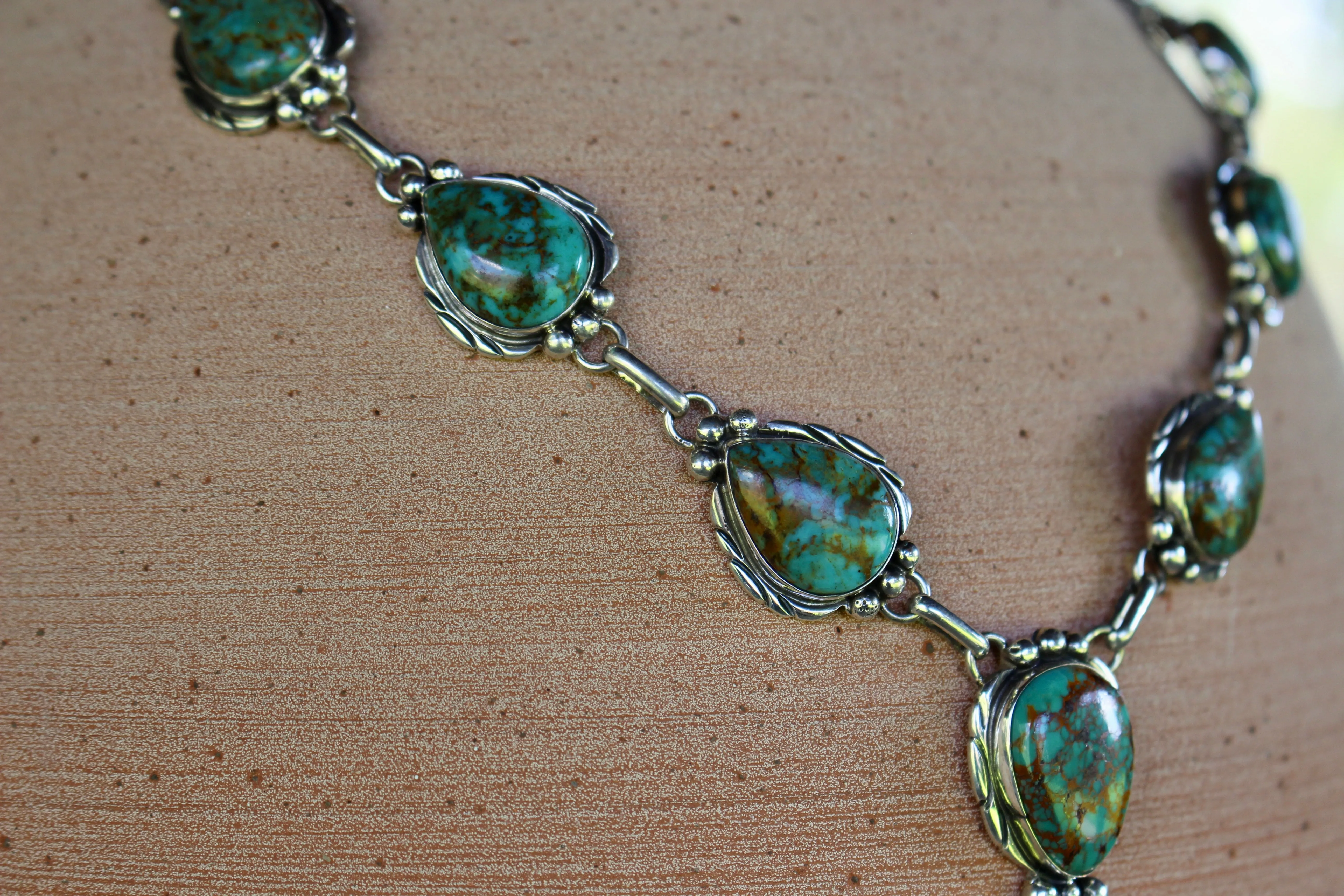 Turquoise Hills Drop Necklace Set