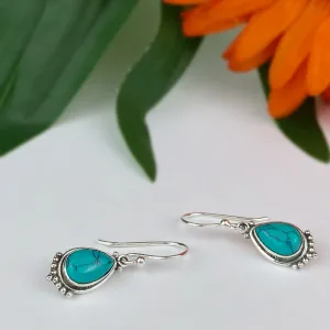 Turquoise Tear Earrings - SE5812