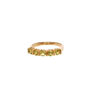 Vintage Peridot Harmony Ring