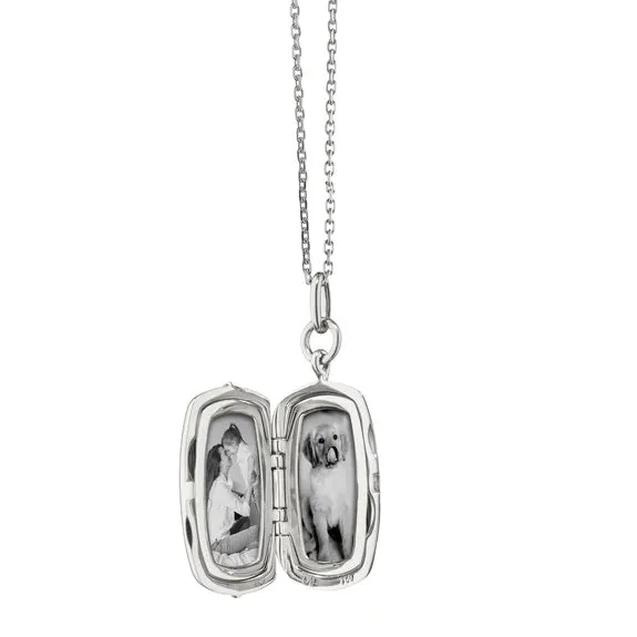 White Sapphire Locket