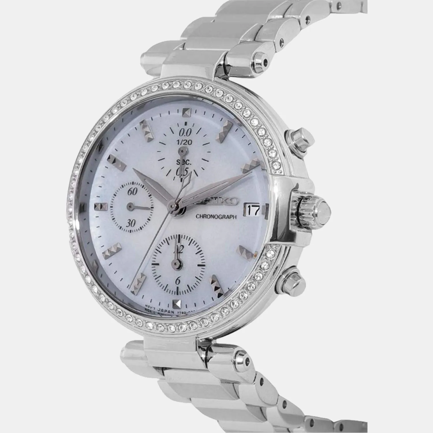 Women's Blue Chronograph Stainless Steel Watch SNDV39P1