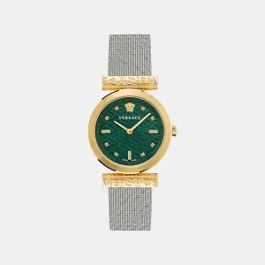 Women's Green Analog Stainless Steel Watch VE6J00623